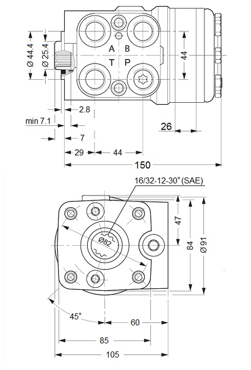 ORBITROL OSPC 200 ON 150N2154 POUR ASSISTANCE HYDRAULIQUE RENFORCÉ ORIGINAL HYDROLIDER photo 3 - milautoparts.fr