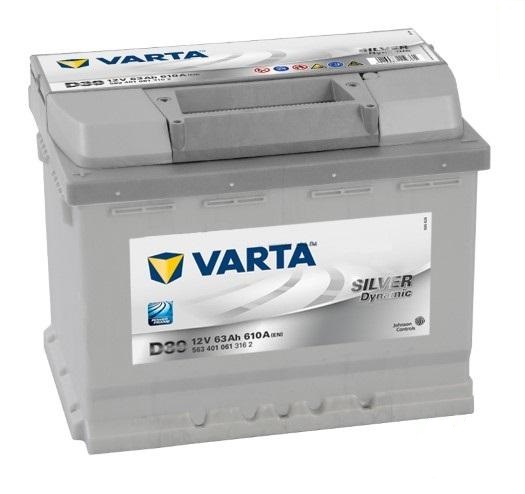 BATTERY VARTA SILVER 63AH 610A P+ D39 photo 1 - milautoparts-fr.ukrlive.com