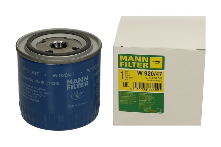 FILTRE HUILES MANN-FILTER EN 920/47 FILTRE HUILES photo 14 - milautoparts-fr.ukrlive.com