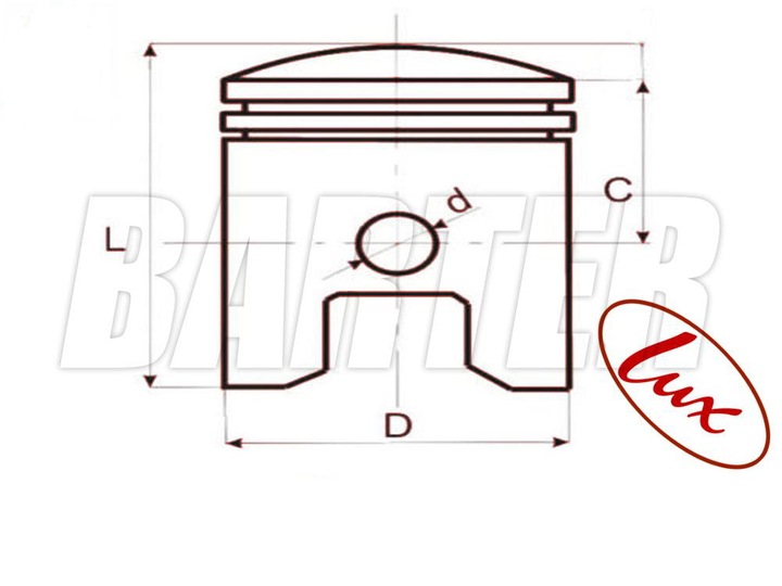 METEOR PISTON DERBI 74 CC VAMOS 47,60/10/20,20 photo 2 - milautoparts-fr.ukrlive.com