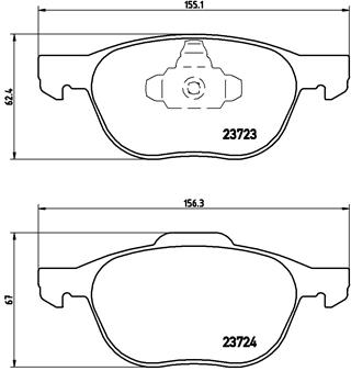 DISCS I PADS BREMBO FRONT - FORD C-MAX II 278MM photo 3 - milautoparts-fr.ukrlive.com