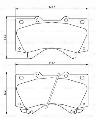 PADS BOSCH FRONT - TOYOTA LAND CRUISER 200 photo 2 - milautoparts-fr.ukrlive.com