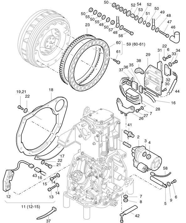 HATZ 1D41 1D42 1D50 rozrusznik12V 01721000 photo 2 - milautoparts-fr.ukrlive.com