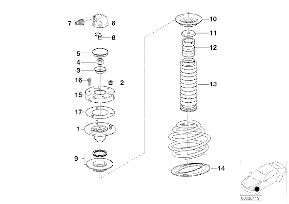 GARNITURE RESSORTS BMW E39 E60 E61 E63 E64 Z4 photo 6 - milautoparts-fr.ukrlive.com