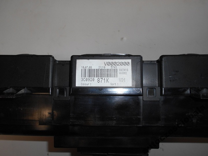 DASHBOARD DASH VW PASSAT B6 2.0 TDI 3C0920871K photo 2 - milautoparts-fr.ukrlive.com