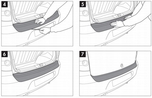 FACING, PANEL PROTECTIVE ON BUMPER CITROEN C3 PICASSO 09- photo 6 - milautoparts.fr