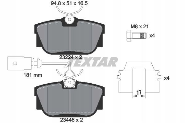 PADS TEXTAR REAR - SEAT ALHAMBRA 294MM photo 2 - milautoparts-fr.ukrlive.com