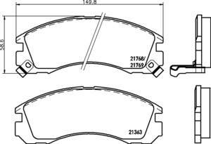 PADS DISCS TEXTAR FRONT MITSUBISHI OUTLANDER photo 2 - milautoparts-fr.ukrlive.com