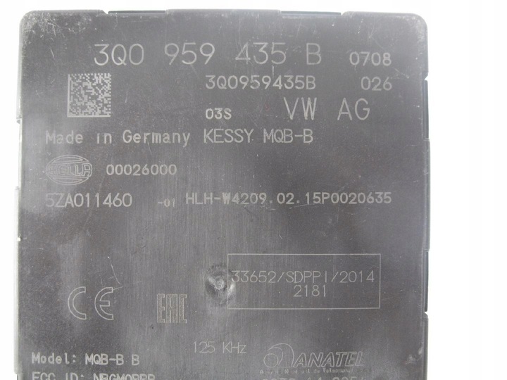 Kessy VW Passat Audi TT 3Q0959435B photo 4 - milautoparts-fr.ukrlive.com