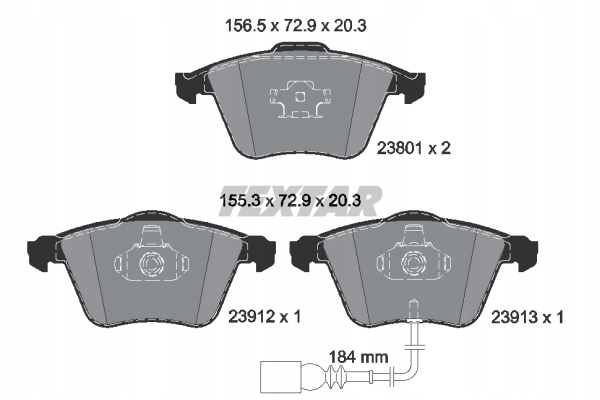 DISQUES SABOTS DE FREIN TEXTAR AVANT - SEAT LEON 1P 345MM photo 3 - milautoparts-fr.ukrlive.com