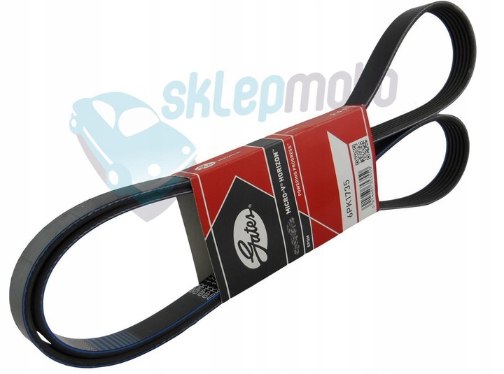 BELT MULTI-RIBBED GATES PEUGEOT 206 1.9D photo 3 - milautoparts-fr.ukrlive.com