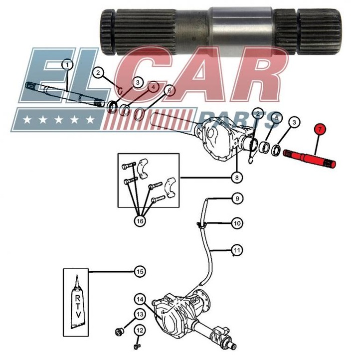 HALF-AXLE LEFT CONNECTOR AXLE SWIVEL DODGE RAM 1500 02-08 photo 2 - milautoparts-fr.ukrlive.com