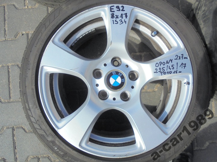 WHEELS 17' ALLOY WHEELS (TITANIUM) TIRES BMW 3 E92 225/45/17 TOYO photo 2 - milautoparts-fr.ukrlive.com