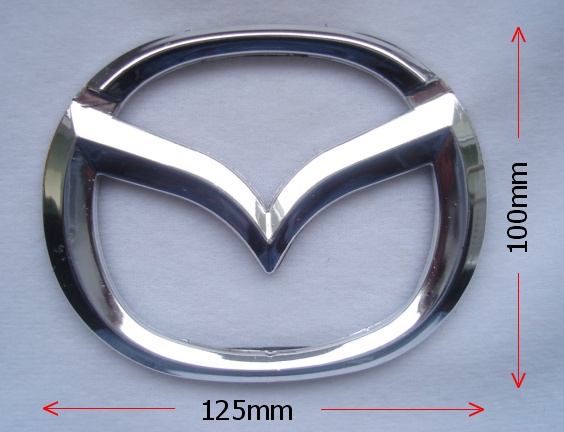 MAZDA 125X100 MM EMBLEMAT, NAKLEJKA. photo 2 - milautoparts-fr.ukrlive.com