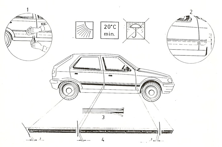 SKODA FABIA 3 3 DE GÉNÉRATION 2014 - 2022, MOLDING BOCZNE, COUVERCLES PORTIÈRE photo 11 - milautoparts-fr.ukrlive.com