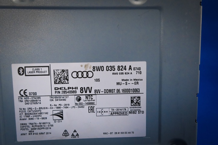 CONTROL UNIT AUDI MULTIMEDIA AUDI A4 A5 Q5 8W0035824A photo 4 - milautoparts-fr.ukrlive.com