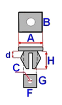 RIVET PRISE MALE PARE-BOUES MOLDING AUDI A2 A3 A6 C5 C6 photo 3 - milautoparts-fr.ukrlive.com