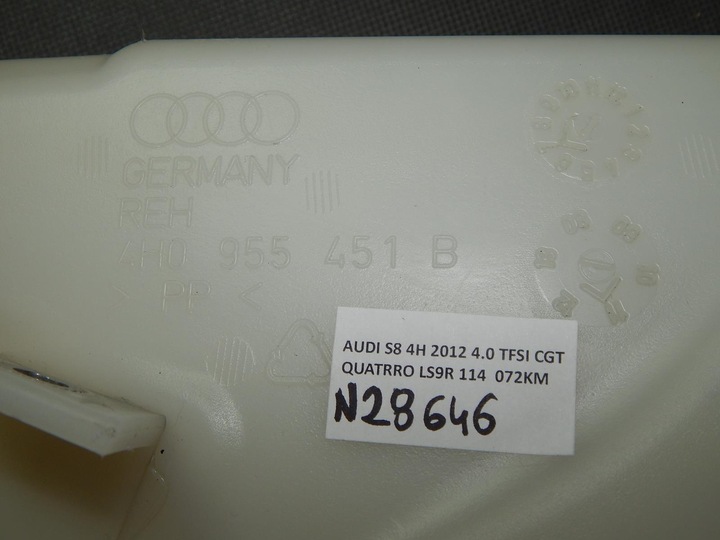 AUDI S8 A8 D4 RÉSERVOIR LAVE-GLACE 4H0955451B photo 2 - milautoparts-fr.ukrlive.com