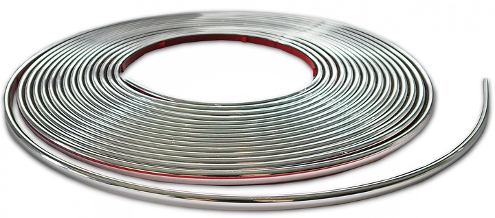 ELASTIC SELF-ADHESIVE FACING, PANEL BELT 9MM/8M CHROME photo 1 - milautoparts-fr.ukrlive.com