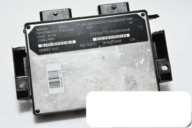 ORDINATEUR PEUGEOT 206 1.9 D R04080015G 9639587680