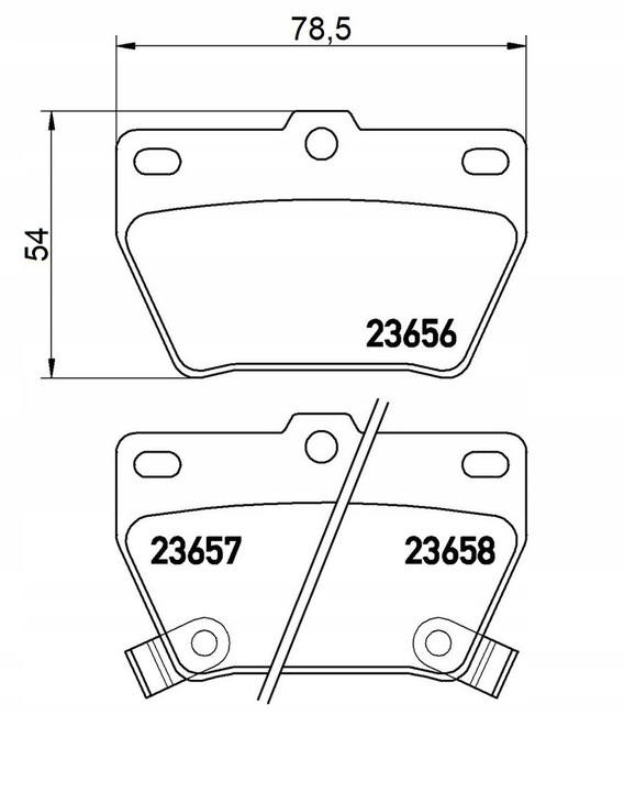 PADS ATE 13.0460-5849.2 TOYOTA RAV 4 II 00R- REAR photo 2 - milautoparts-fr.ukrlive.com