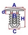 CLAMPS PLASTIC VW GOLF III VENTO 10905 photo 2 - milautoparts-fr.ukrlive.com