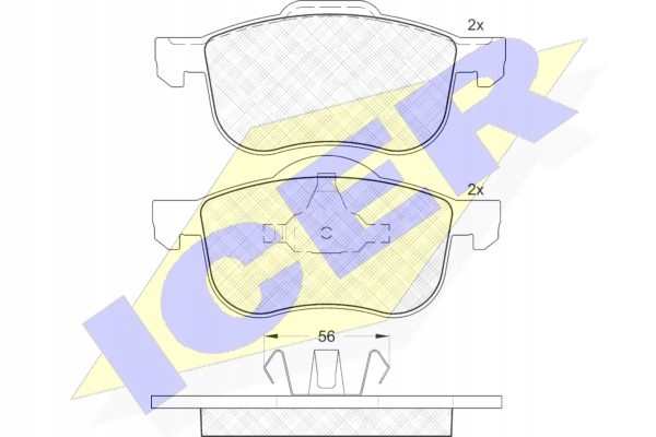 SABOTS DE FREIN DE FREIN ICER VOLVO S60 S80 AVANT photo 3 - milautoparts-fr.ukrlive.com