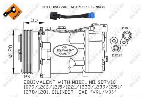 COMPRESSOR COMPRESSOR AIR CONDITIONER 32064 NRF AUDI A3 photo 9 - milautoparts-fr.ukrlive.com