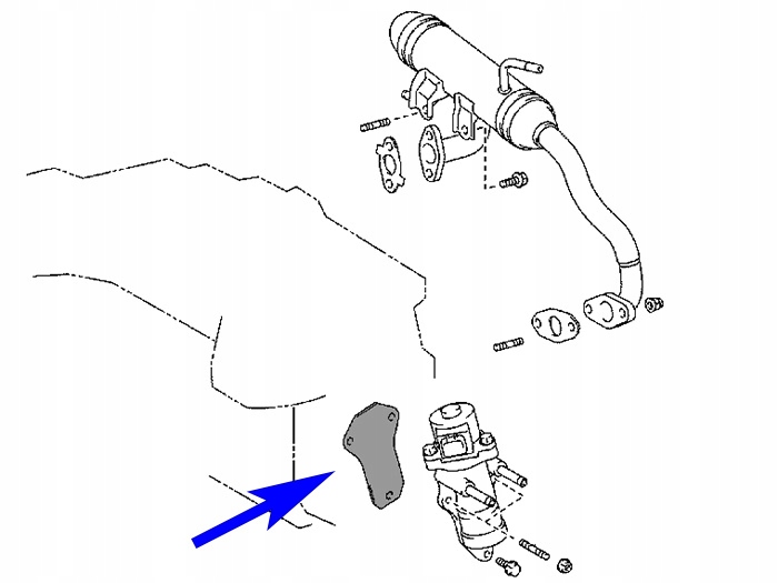 BLIND PLUG EGR TOYOTA AVENSIS COROLLA RAV4 2.0 D-4D photo 4 - milautoparts-fr.ukrlive.com