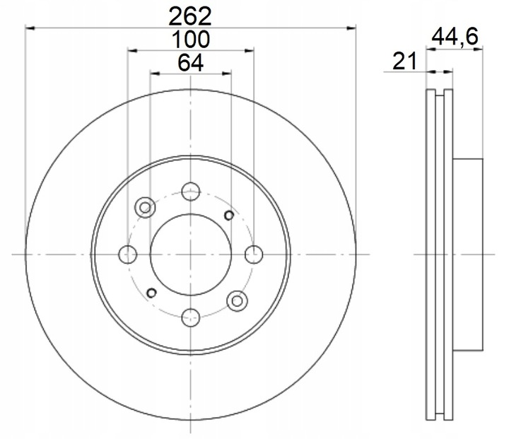 DISCS MIKODA 1808 ROVER 25 HATCHBACK (RF) 99R-06R FRONT 262MM VENTILATED photo 2 - milautoparts-fr.ukrlive.com