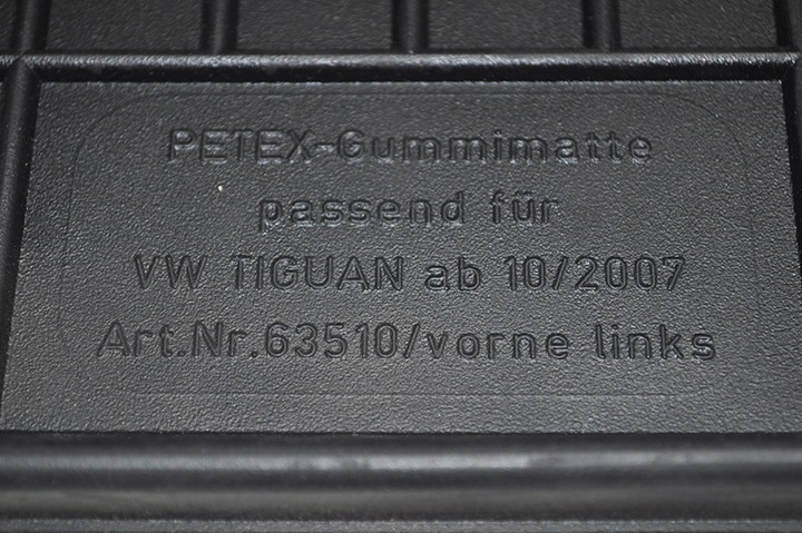 TAPIS GOMME POUR VW TIGUAN (2007-2015) BEZZAPACHOWE + ARRÊTOIRS ORIGINAL photo 3 - milautoparts-fr.ukrlive.com