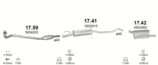 POLMOSTROW SILENCER END OPEL CORSA B photo 1 - milautoparts-fr.ukrlive.com