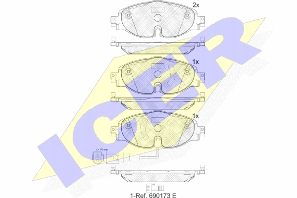 PADS BRAKE ICER SKODA SUPERB III FRONT photo 3 - milautoparts-fr.ukrlive.com