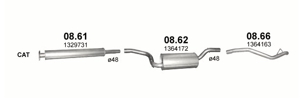 SILENCER CENTRAL FORD FOCUS VOLVO 08.61 photo 6 - milautoparts-fr.ukrlive.com