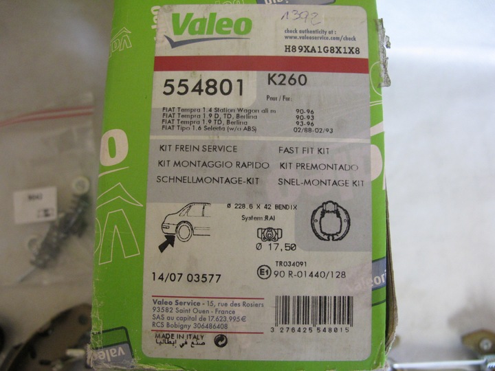 VALEO 554801 COMPLET SABOTS DE FREIN photo 10 - milautoparts-fr.ukrlive.com