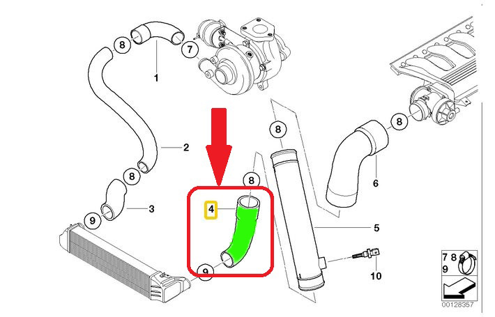 TUYAU DE RADIATEUR BMW 5 7 E38 E39 1161-7799390 photo 6 - milautoparts-fr.ukrlive.com