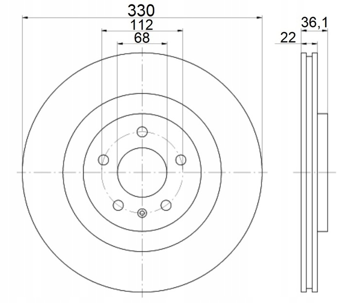 DISCS MIKODA 4209 GT PADS AUDI A5 (F53, F5P) 16R- REAR 330MM photo 2 - milautoparts-fr.ukrlive.com