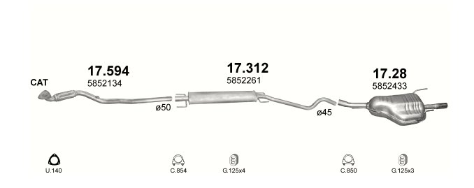 TUYAU OPEL ASTRA ZAFIRA 17.594 photo 7 - milautoparts-fr.ukrlive.com