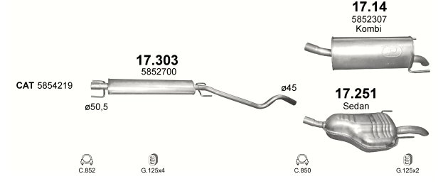 SILENCER END OPEL ASTRA 17.14 BIALYSTOK photo 6 - milautoparts-fr.ukrlive.com