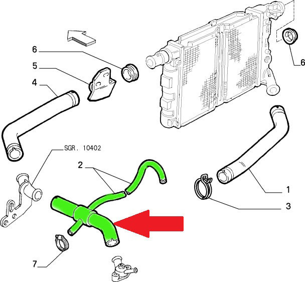 CABLE RADIATOR CZWORNIK FIAT CC CQN 700 7707385 photo 5 - milautoparts-fr.ukrlive.com