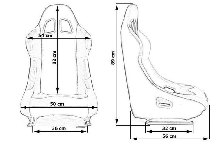 SEAT BOWL-SHAPED SPORTS TYPE KUBLY MONZA RACE PLUS + MOUNTING photo 3 - milautoparts-fr.ukrlive.com