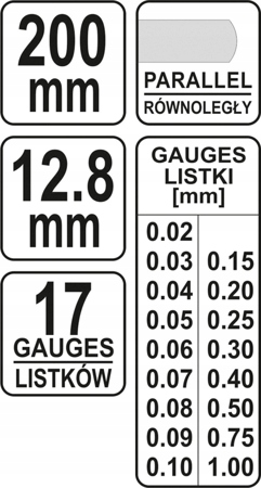 SZCZELINOMIERZ YATO YT-7221 200 MM SILVER photo 2 - milautoparts-fr.ukrlive.com