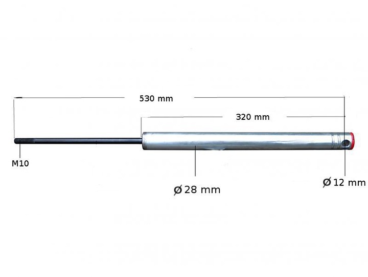 SIDE MEMBER SHOCK-ABSORBER KNOTT KF27A KFG30 3000KG M12 photo 7 - milautoparts-fr.ukrlive.com