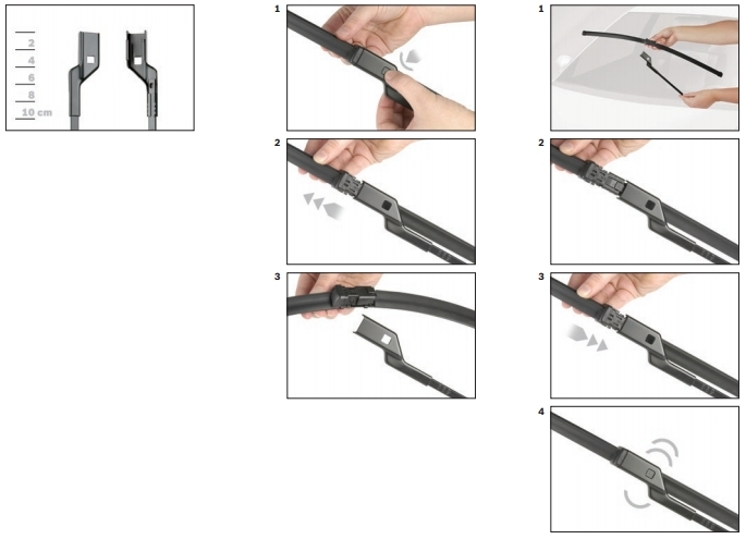 WIPER BLADES BOSCH AEROT A641S FRONT CITROEN DS5 photo 2 - milautoparts-fr.ukrlive.com