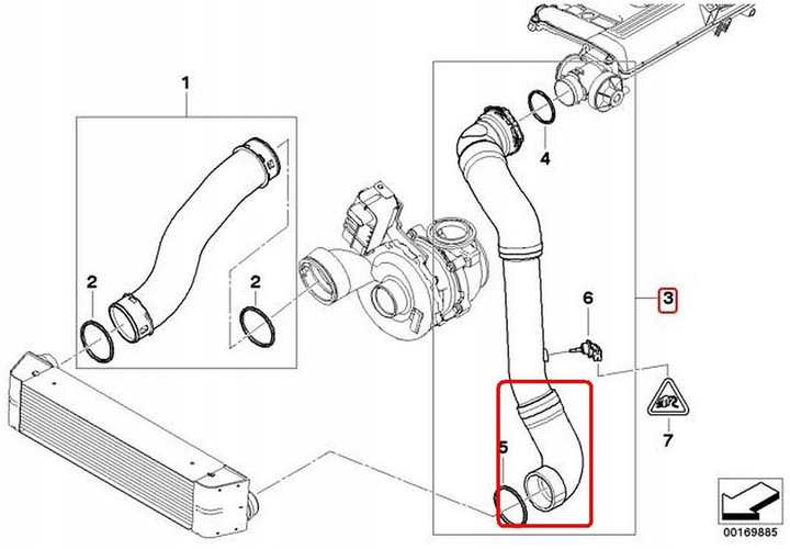 BMW E83 X3 3,0D FIL TURBO DE RADIATEUR photo 5 - milautoparts-fr.ukrlive.com