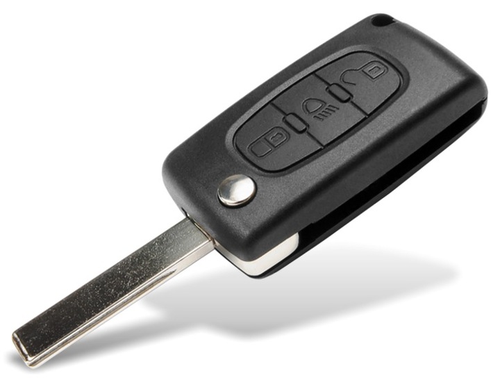 KEY REMOTE CONTROL FOLDED PEUGEOT 206 207 307 407 photo 1 - milautoparts-fr.ukrlive.com