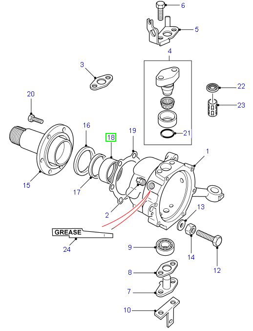 BEARING AXLE SWIVEL LAND ROVER DEFENDER DISCOVERY RANGE ROVER CLASSIC photo 2 - milautoparts-fr.ukrlive.com