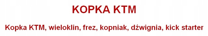 KOPKA FREZ KICKSTARTER KTM SX EXC SXF 125 200 250