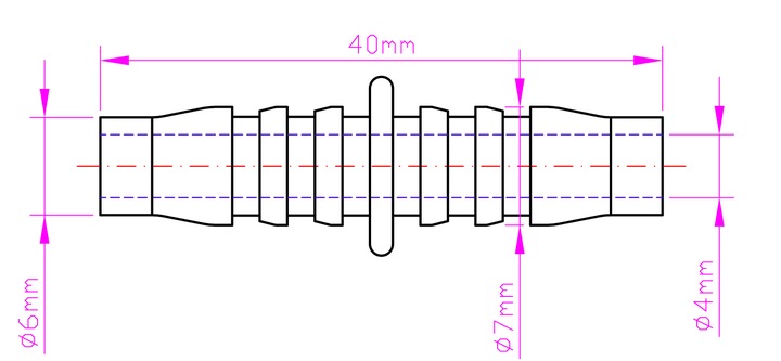 DUSE DE TUYAUX DE CARBURANT COIPLEUR 6MM 6MM photo 2 - milautoparts-fr.ukrlive.com