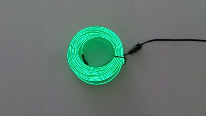 CÂBLE À FIBRES OPTIQUES VERT EL WIRE AMBIENT VOILE LED 5M photo 4 - milautoparts-fr.ukrlive.com